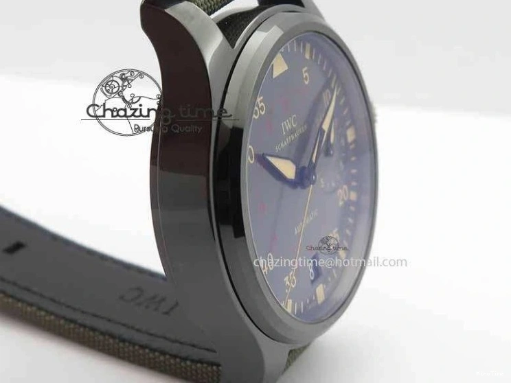 MIROTIME 0126 Big Pilot Real PR 48mm IW501902 Real Ceramic ZF 1:1 Best Edition On Green Nylon Strap A51111 V Durable 7249